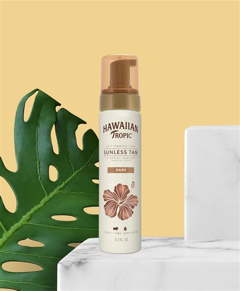 hawaiian tropic sunless tan foam.